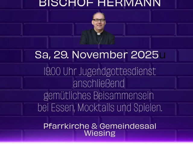 Jugendabend mit Bischof Hermann in Wiesing