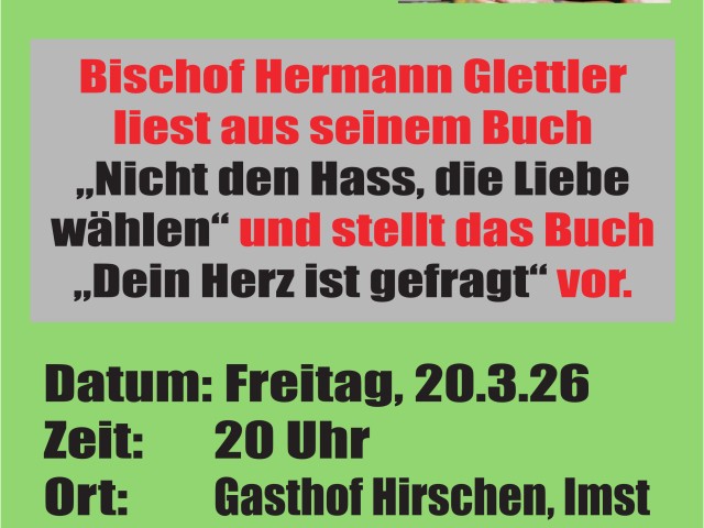 Lesung von Bischof Hermann in Imst