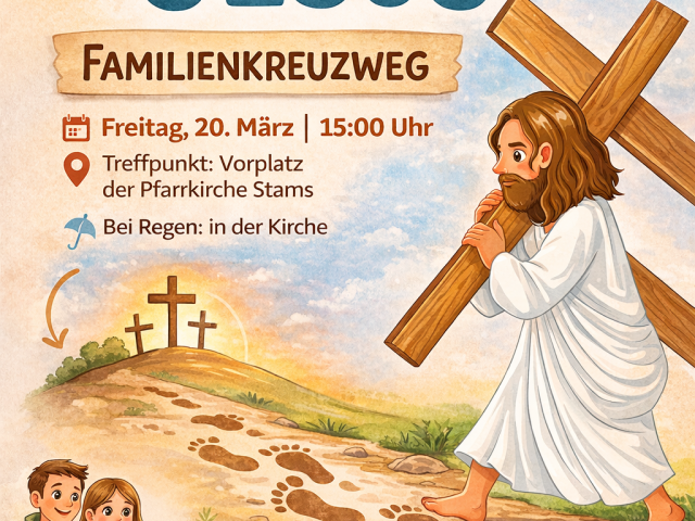 Familienkreuzweg „Schritt für Schritt mit Jesus“