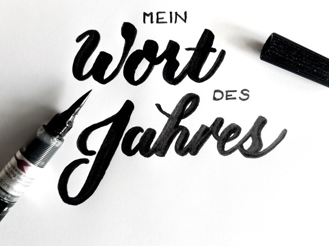 Mein Wort des Jahres 2027 – Brush Lettering mit dem Pinselstift 