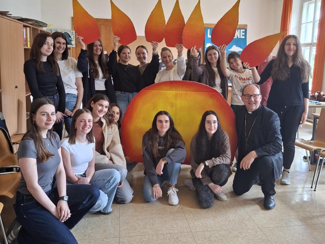 Besuch und Prüfungsessen am Schulcampus Klösterle