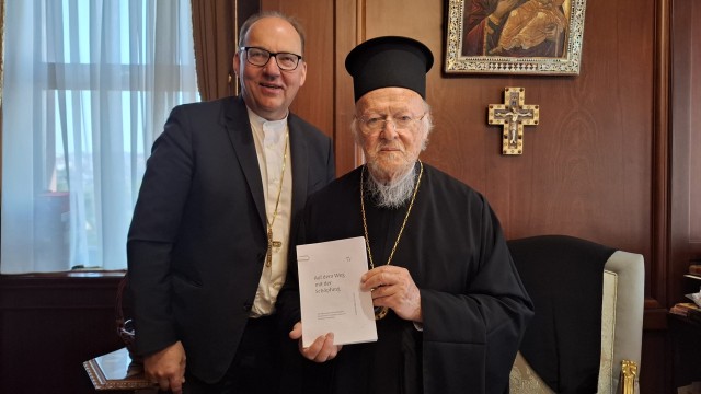Bischof Hermann bei orthodoxem Patriarchen Bartholomaios