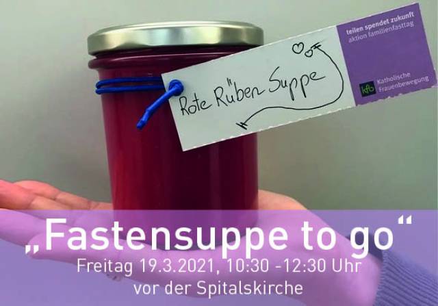 Fastensuppe im Vorbeigehen