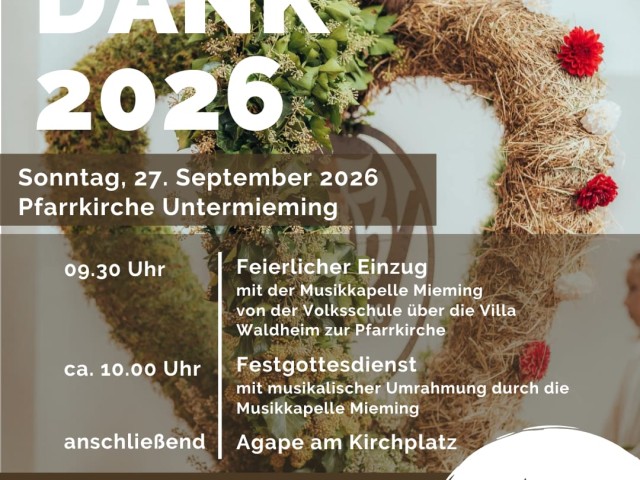 ERNTEDANKFEST IN UNTERMIEMING