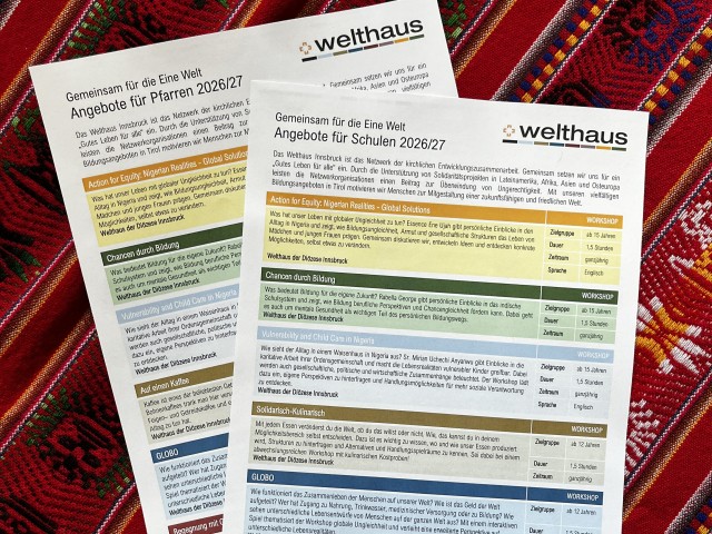 Neue Angebotsflyer