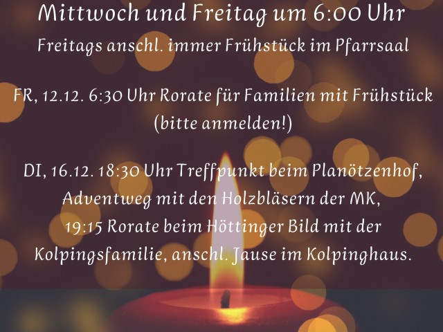 Rorate im Advent