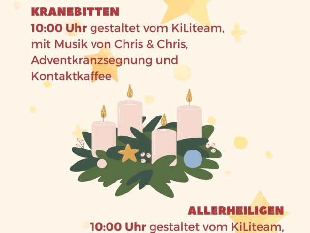 Familiengottesdienste am ersten Adventsonntag