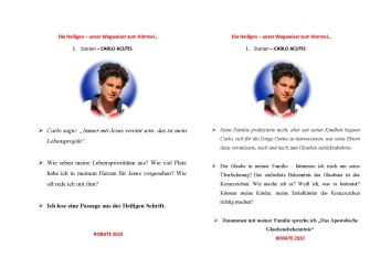 Carlo Acutis   Adventsaufgaben (Seite 1)