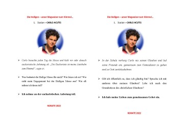 Carlo Acutis   Adventsaufgaben (Seite 2)