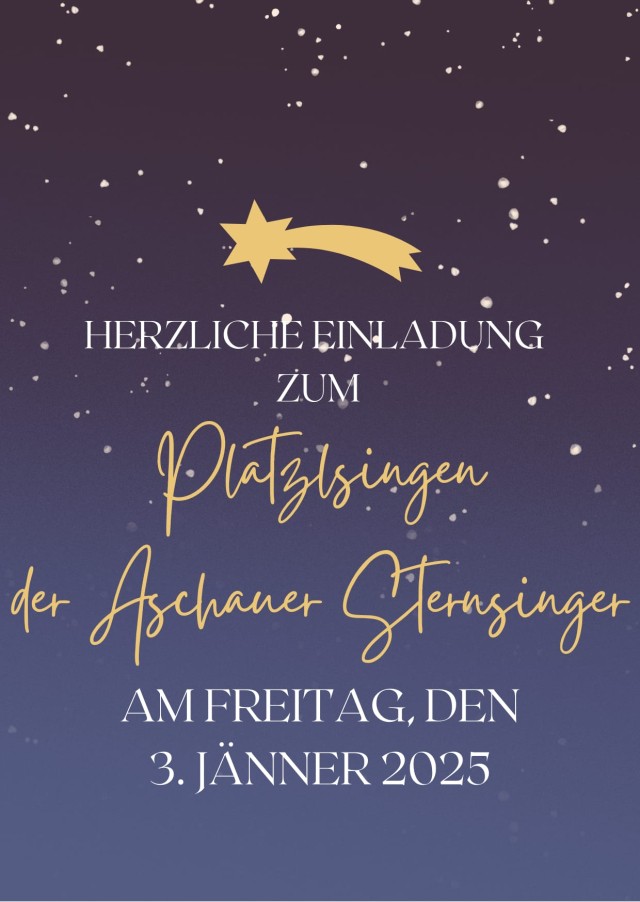 Platzlsingen der Aschauer Sternsinger